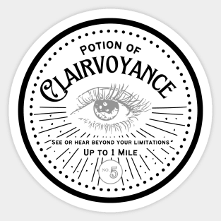 Potion of Clairvoyance: Black Version Sticker